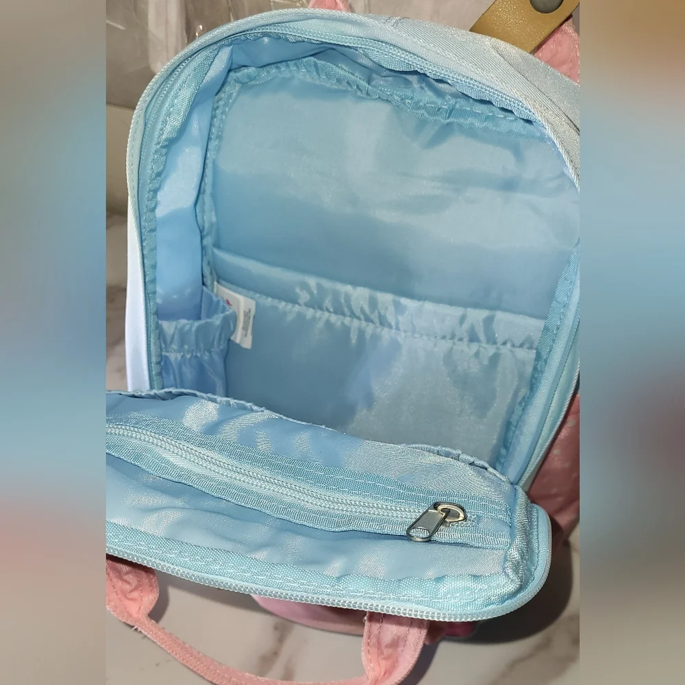 Disney Aristocats NWT Marie Pink/Blue Deluxe Nylon 12in Mini Backpack - Picture 4 of 7